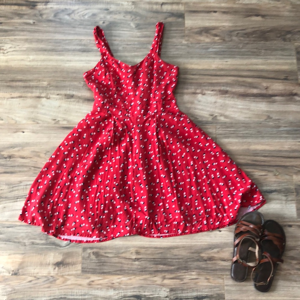 Mini mouse red sun dress